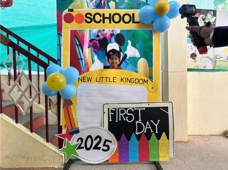 Welcoming Kids on First day of school